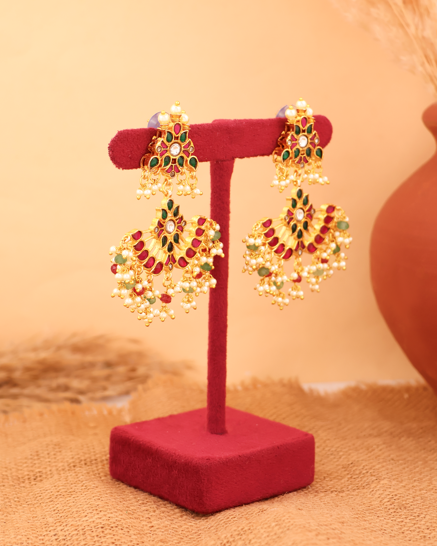 Rajasi Jadau Earrings
