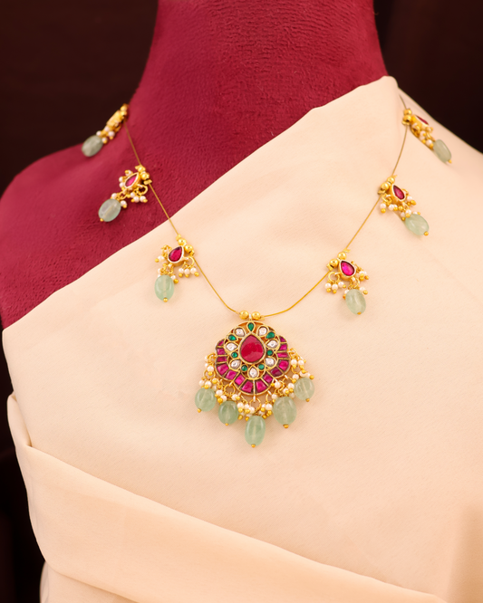 Beads Drop Tar Necklace Set