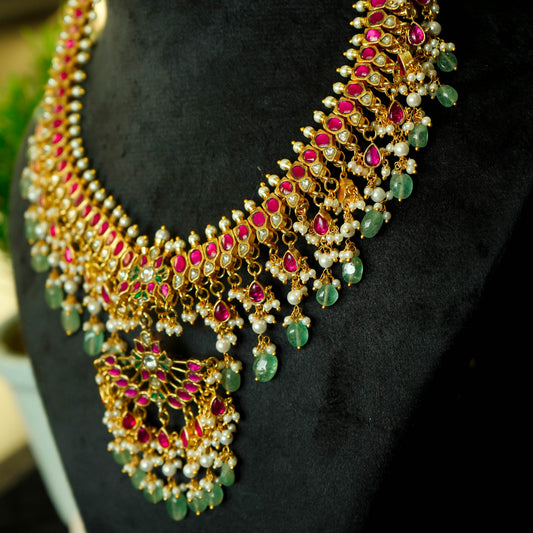 Rajkumari Ratna Haar Jadau Kundan Necklace Set