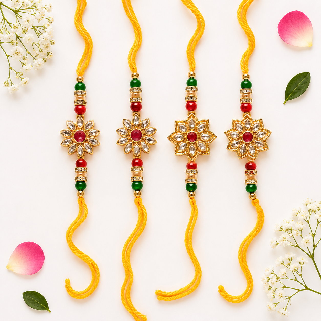 Bhaiya Bhabhi Rakhi Set (4 Set)