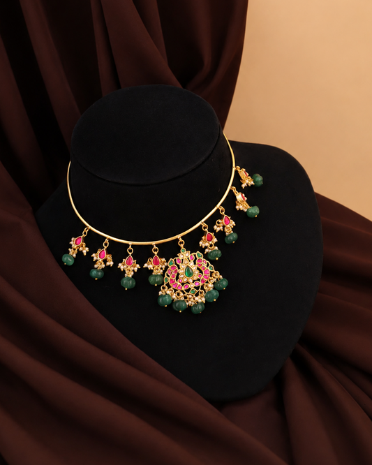 Pearl Drop Jadau Choker