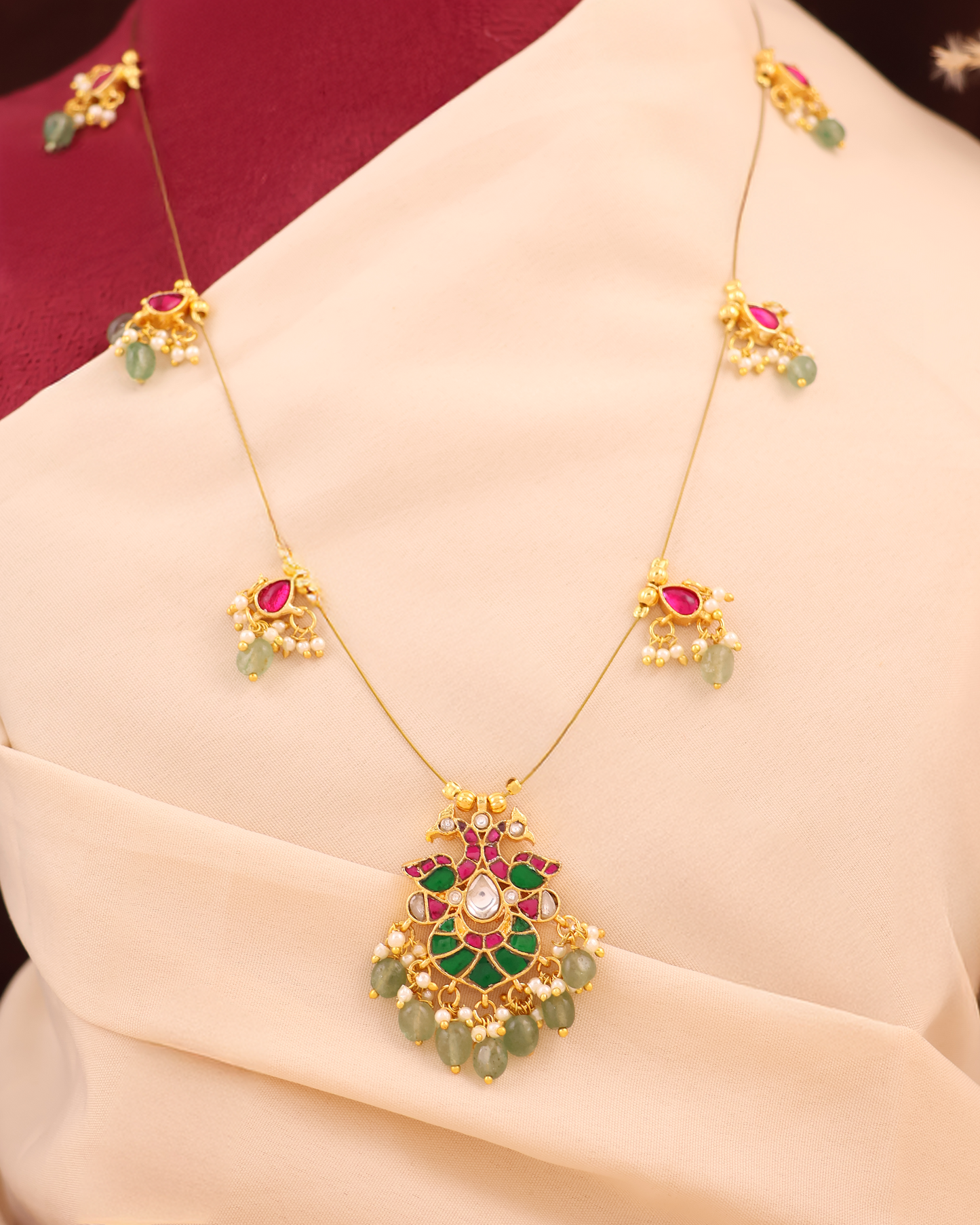 Jadau Tar Necklace