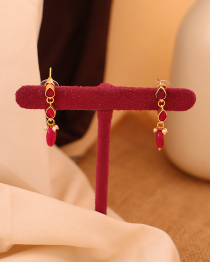 Ruby Toned Tar Necklace Set