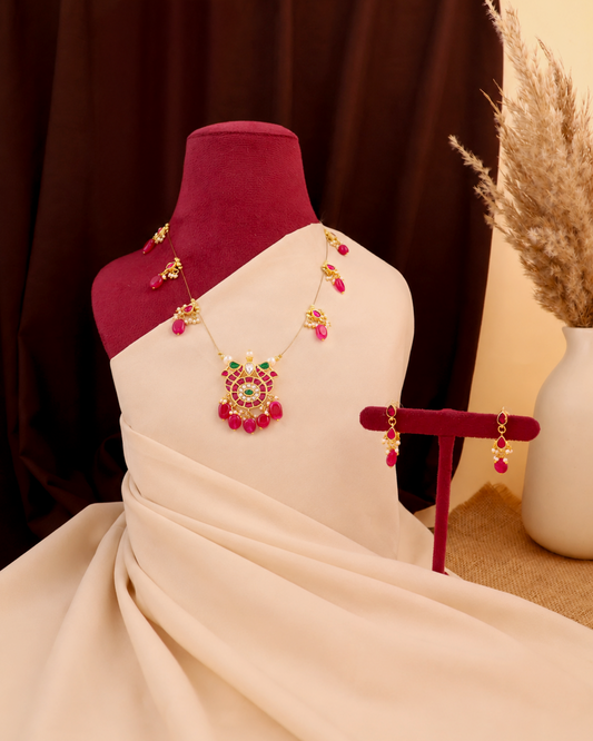 Jadau Tar Necklace Set