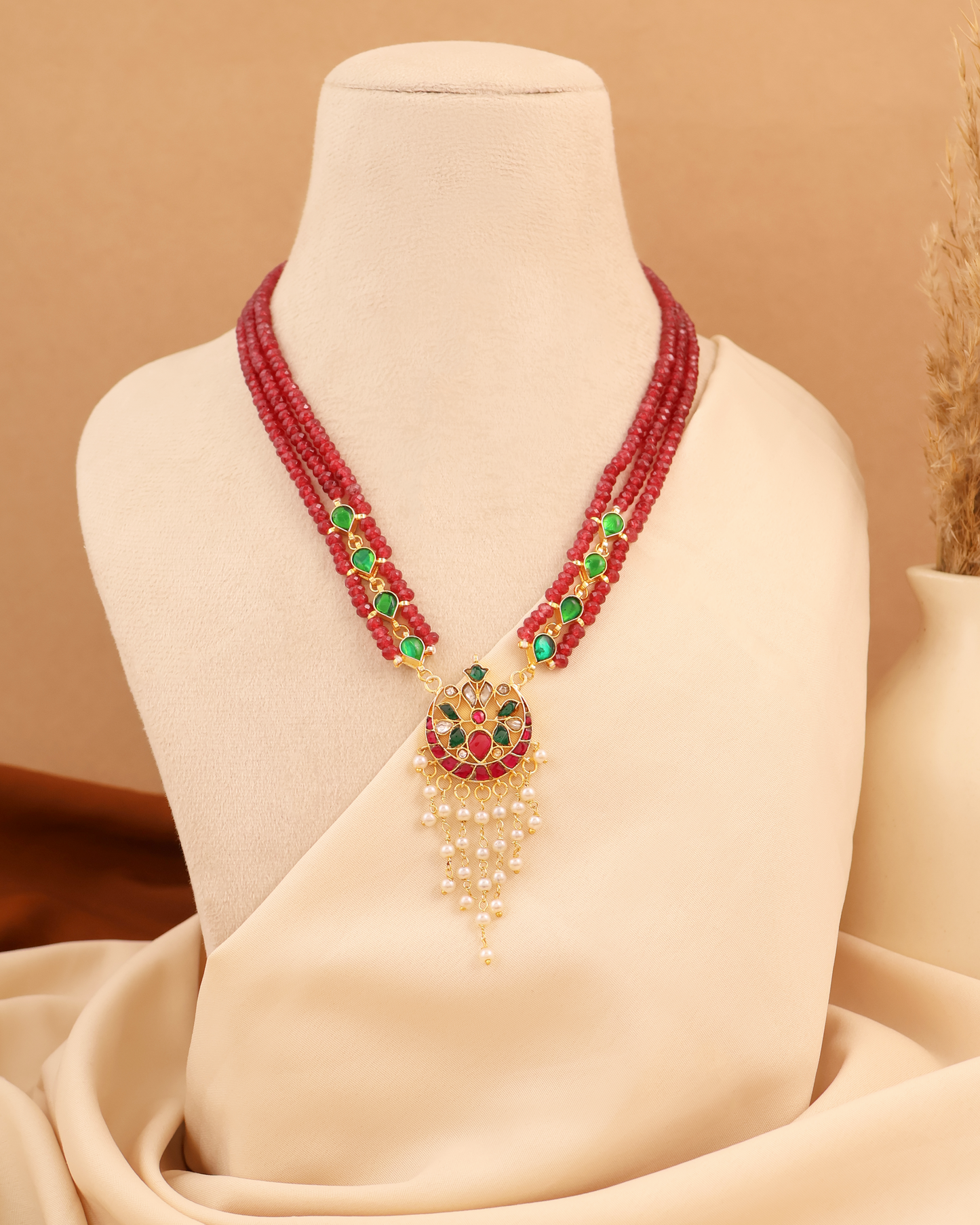 Anarkali Ruby Necklace