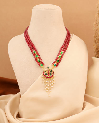 Anarkali Ruby Necklace