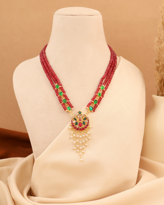Anarkali Ruby Necklace