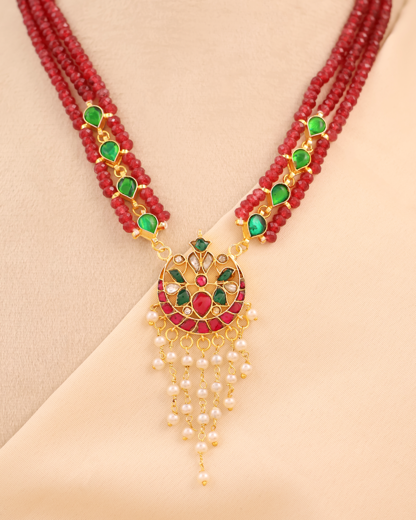 Anarkali Ruby Necklace