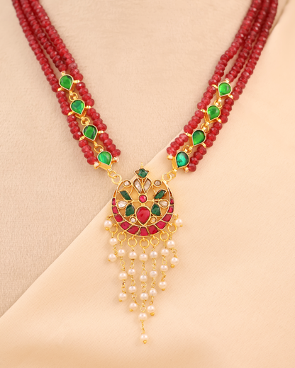 Anarkali Ruby Necklace
