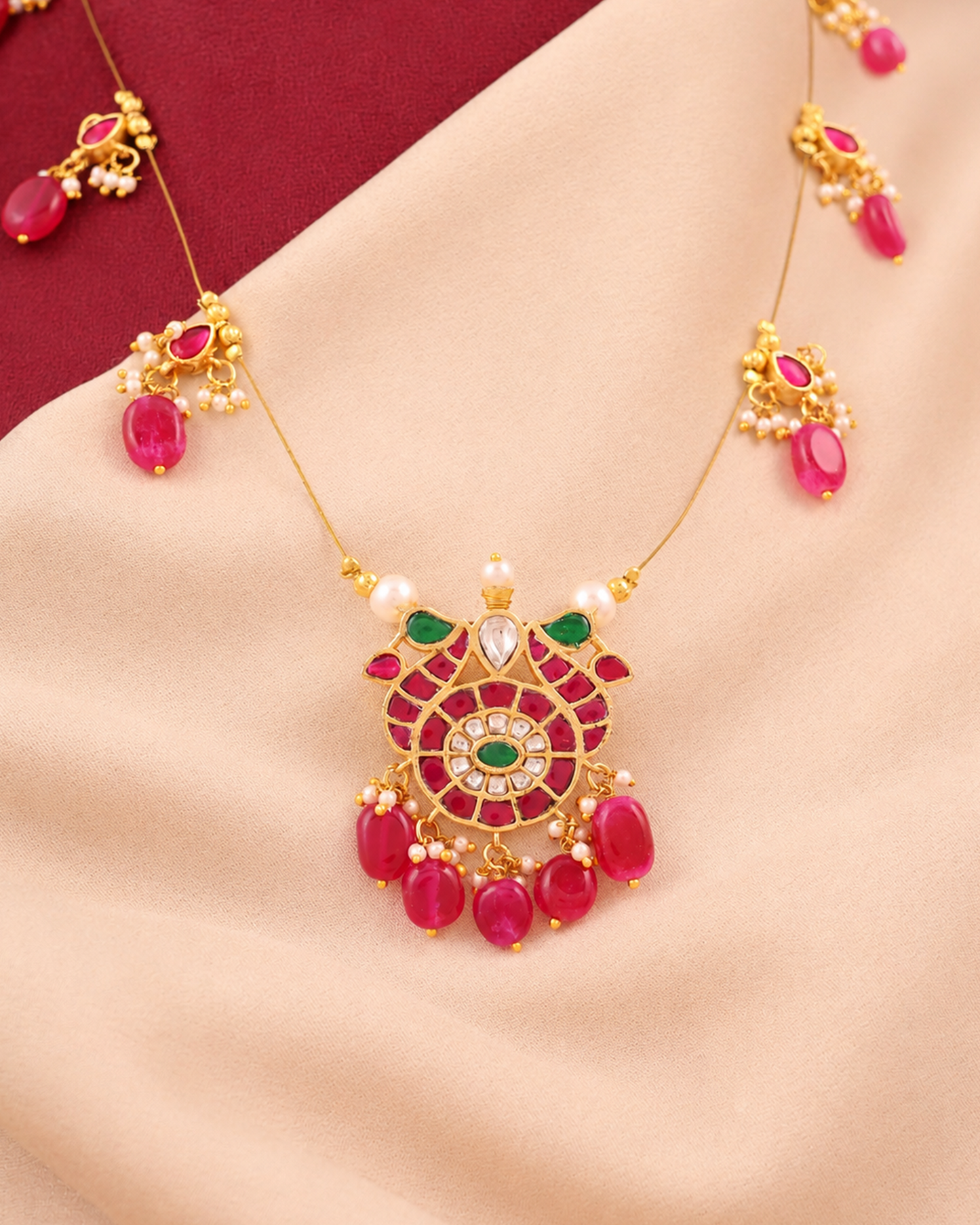 Jadau Tar Necklace Set