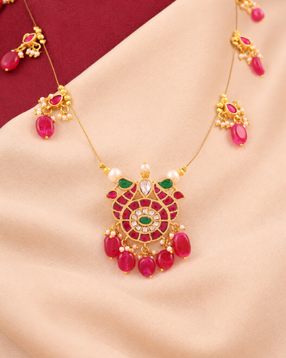 Jadau Tar Necklace Set
