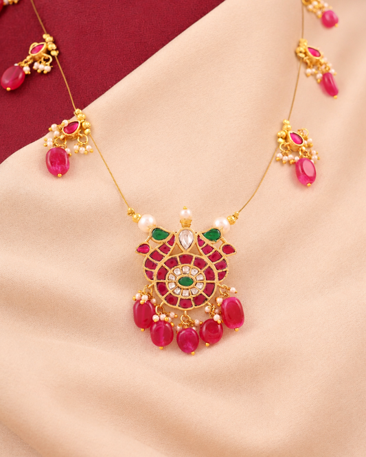 Jadau Tar Necklace Set