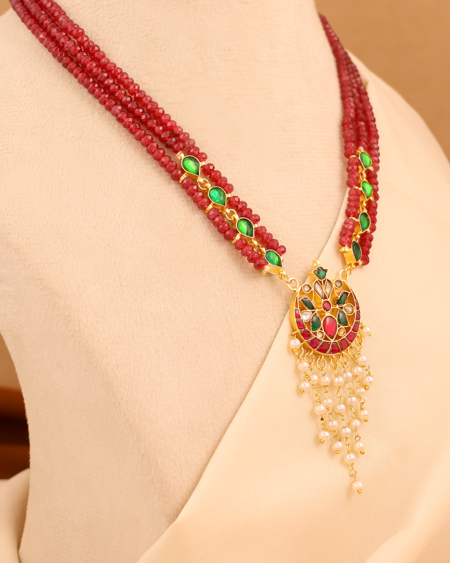 Anarkali Ruby Necklace