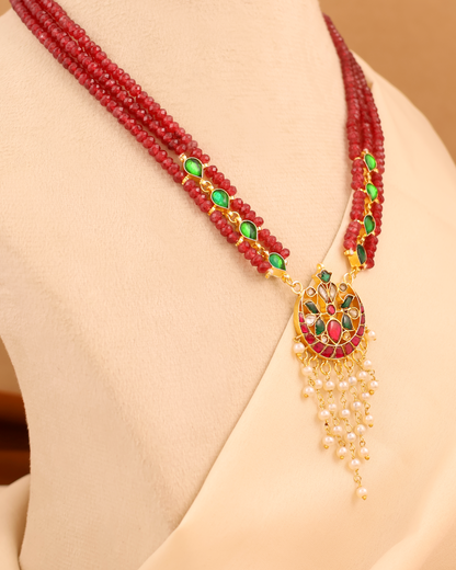 Anarkali Ruby Necklace