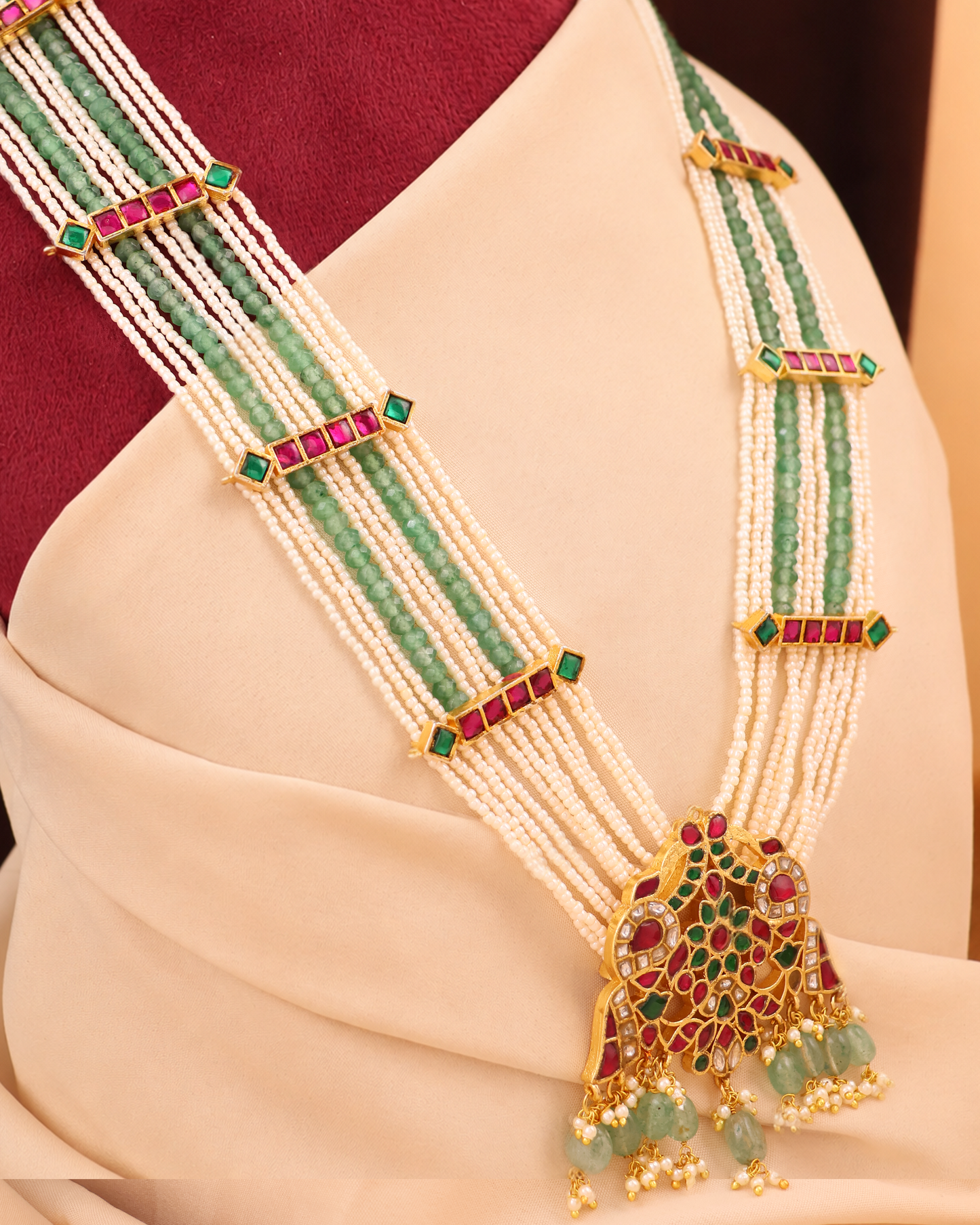 Maharani Emerald Jadau Necklace