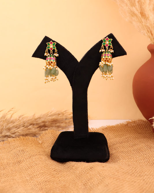 Pearl Jhumka Earrings