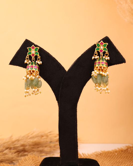 Pearl Jhumka Earrings