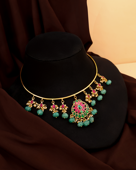 Pearl Drop Chandrika Jadau Choker