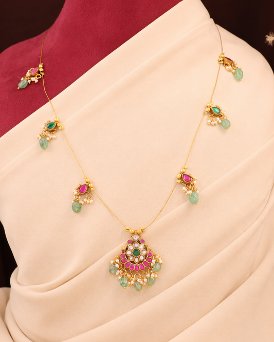 Jadau Tar Necklace Set