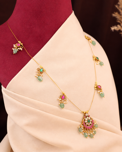 Jadau Tar Necklace Set
