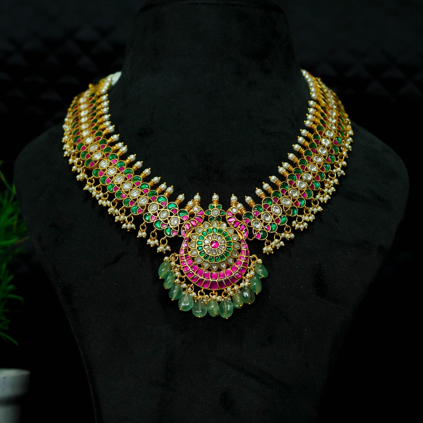 Padmavati Jadau Kundan Necklace Set