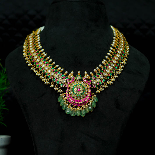Padmavati Jadau Kundan Necklace Set
