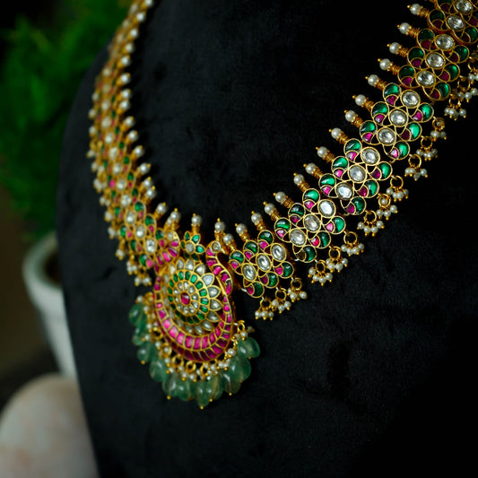 Padmavati Jadau Kundan Necklace Set