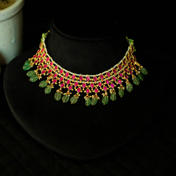 Shahi Gulmohar Choker Set