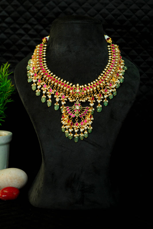 Rajkumari Ratna Haar Jadau Kundan Necklace Set