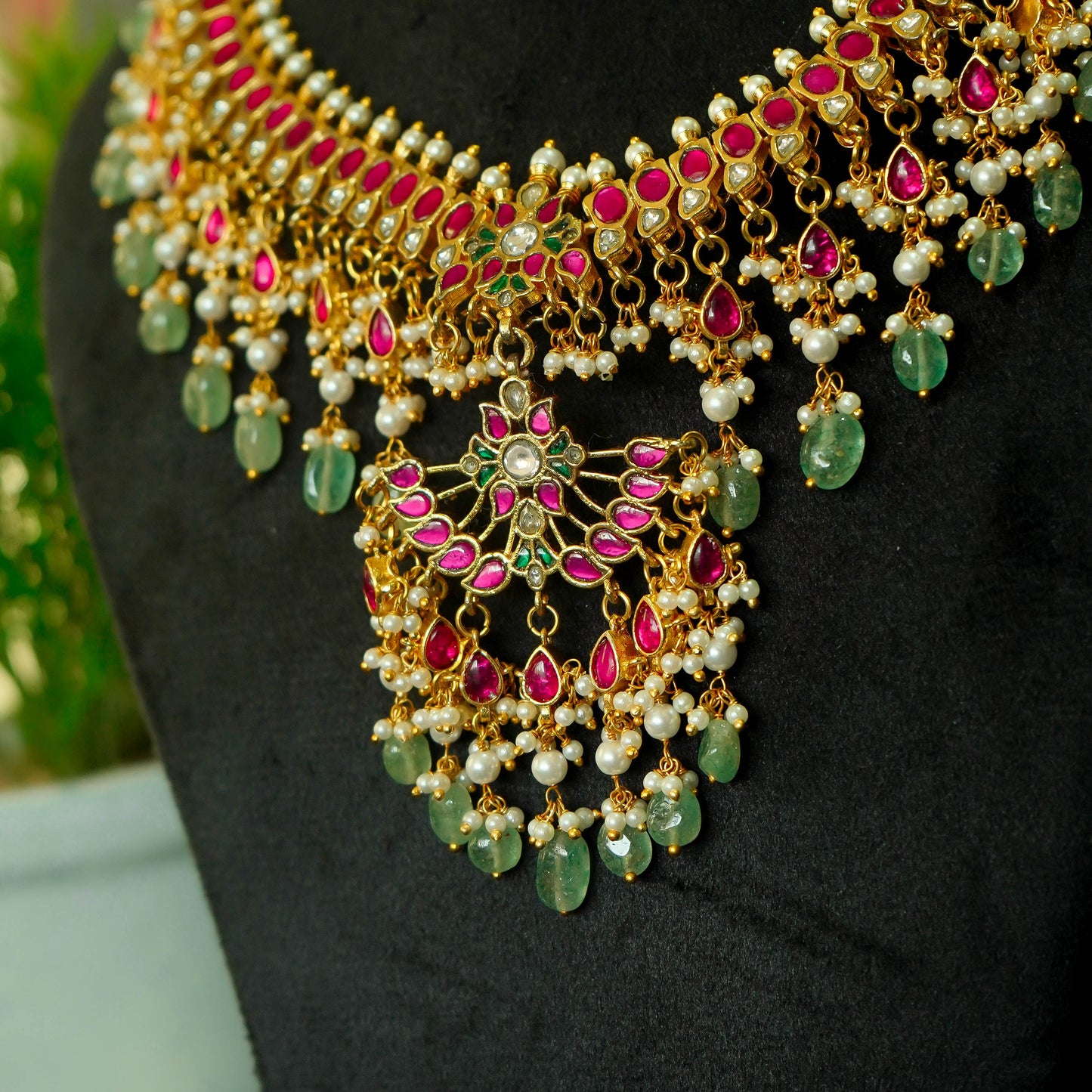 Rajkumari Ratna Haar Jadau Kundan Necklace Set
