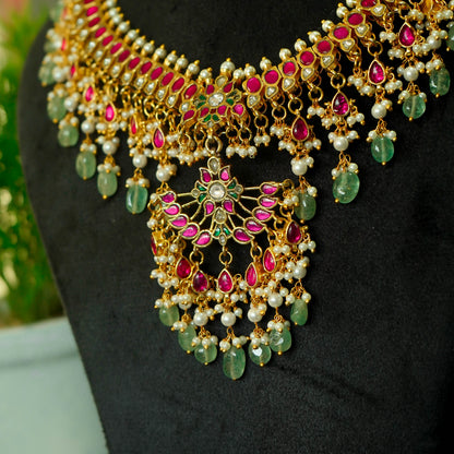 Rajkumari Ratna Haar Jadau Kundan Necklace Set