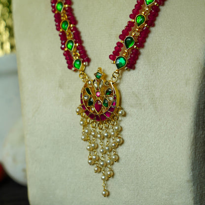 Padma Manika  Triple Beads Necklace Set