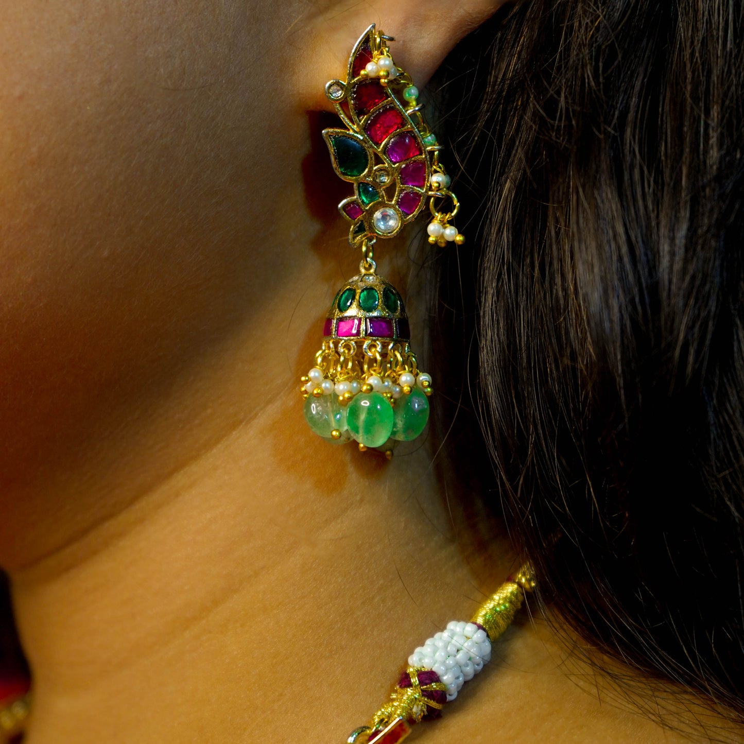 Rajshree Jadau Kundan Necklace Set