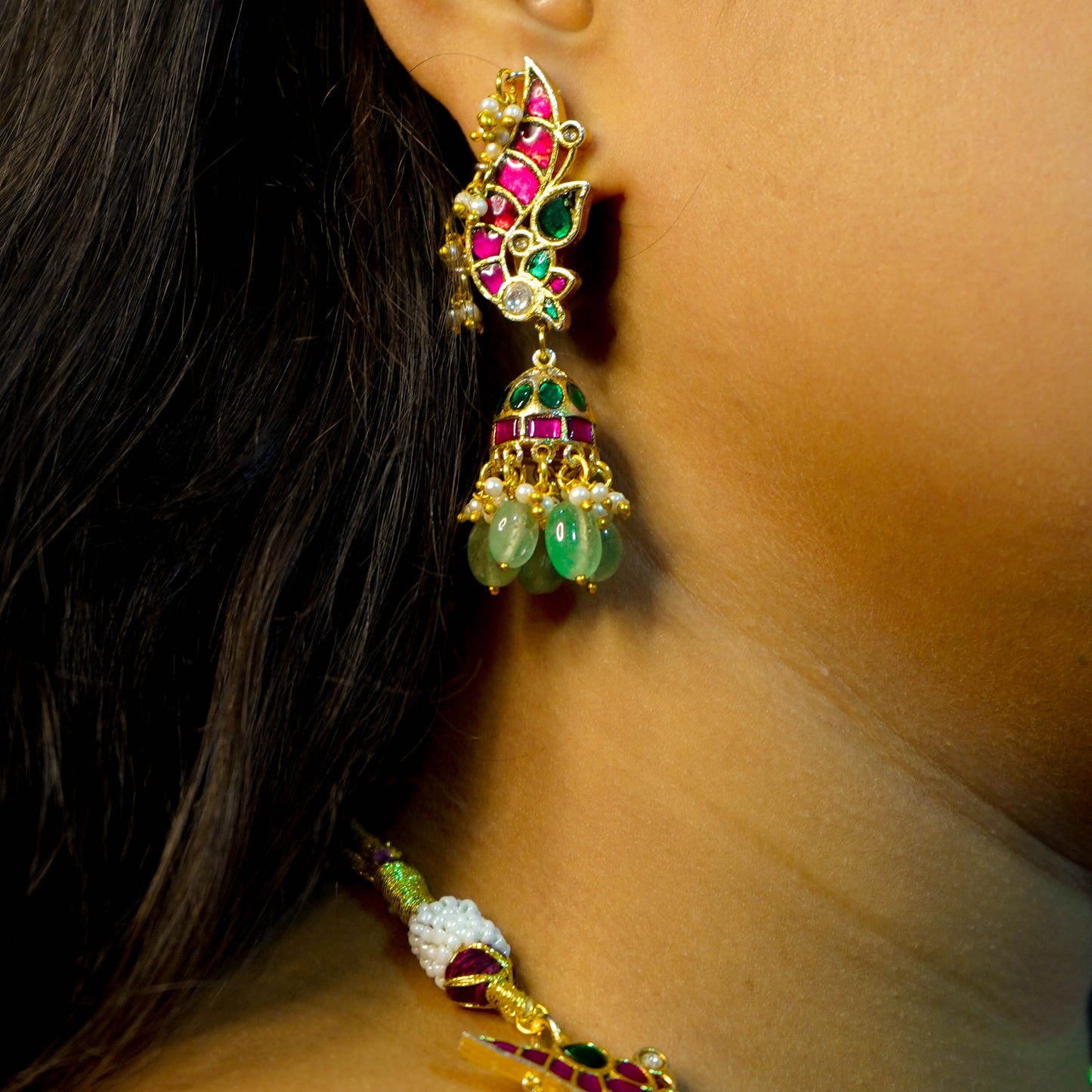 Rajshree Jadau Kundan Necklace Set