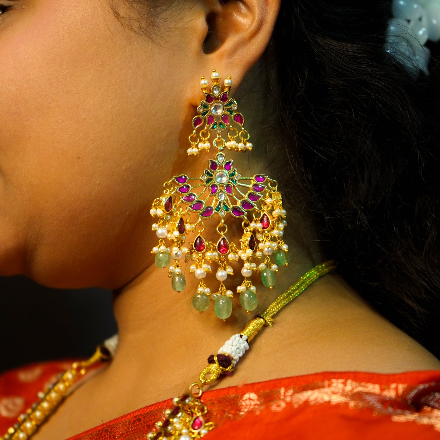Royal Jadau Kundan Necklace Set