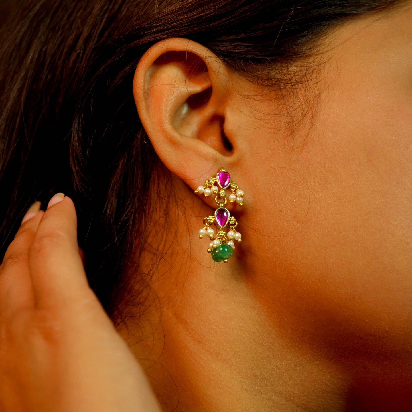 Rajasi Mala Jadau Kundan Necklace Set