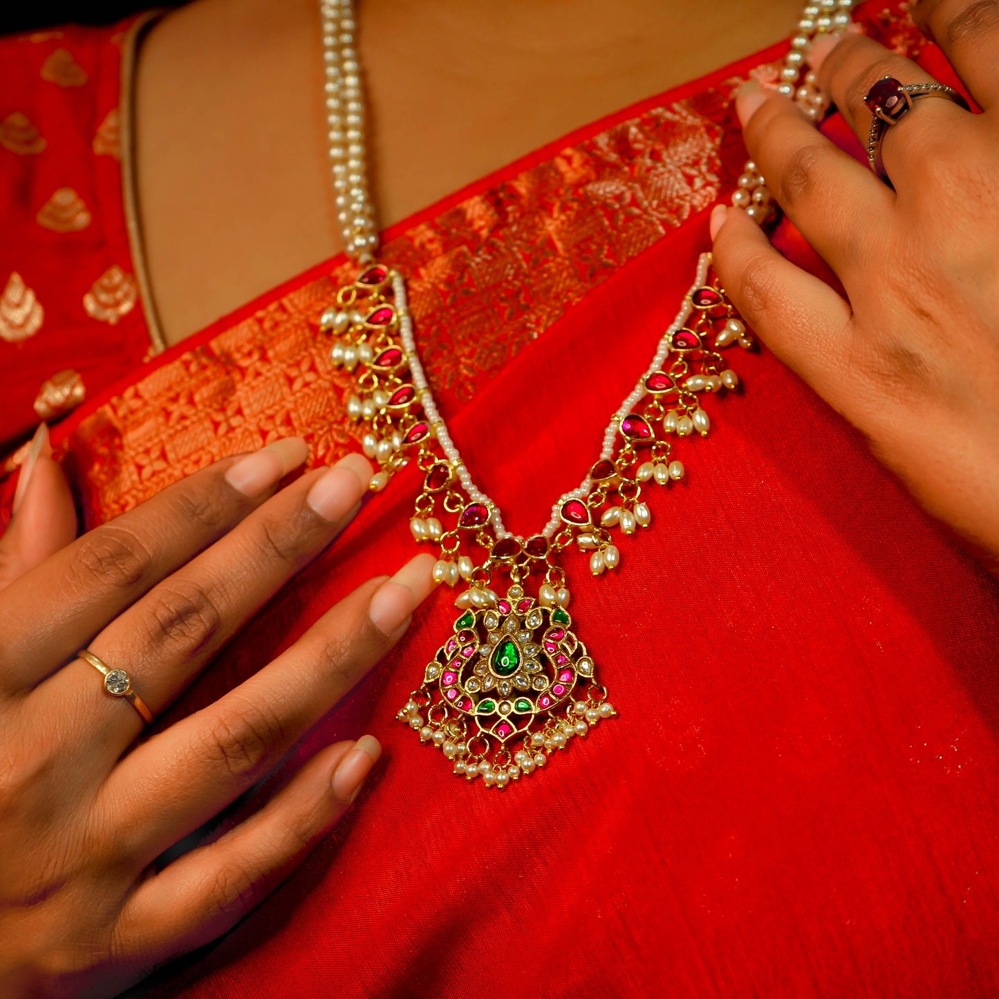 Laal Noor Rani Haar Necklace Set