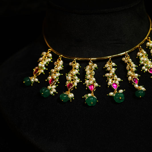 Royal Pearl Garland Choker