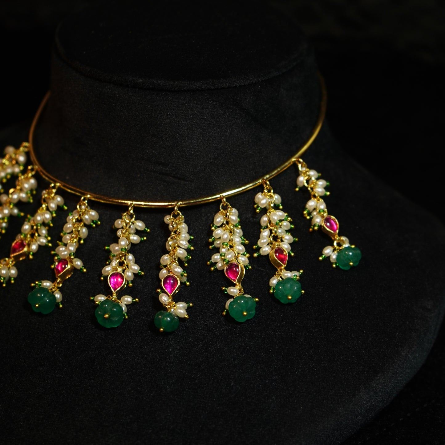 Royal Pearl Garland Choker