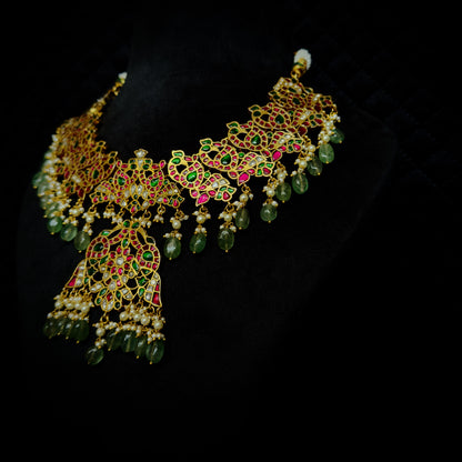 Rajwada Noor Jadau kundan Necklace set