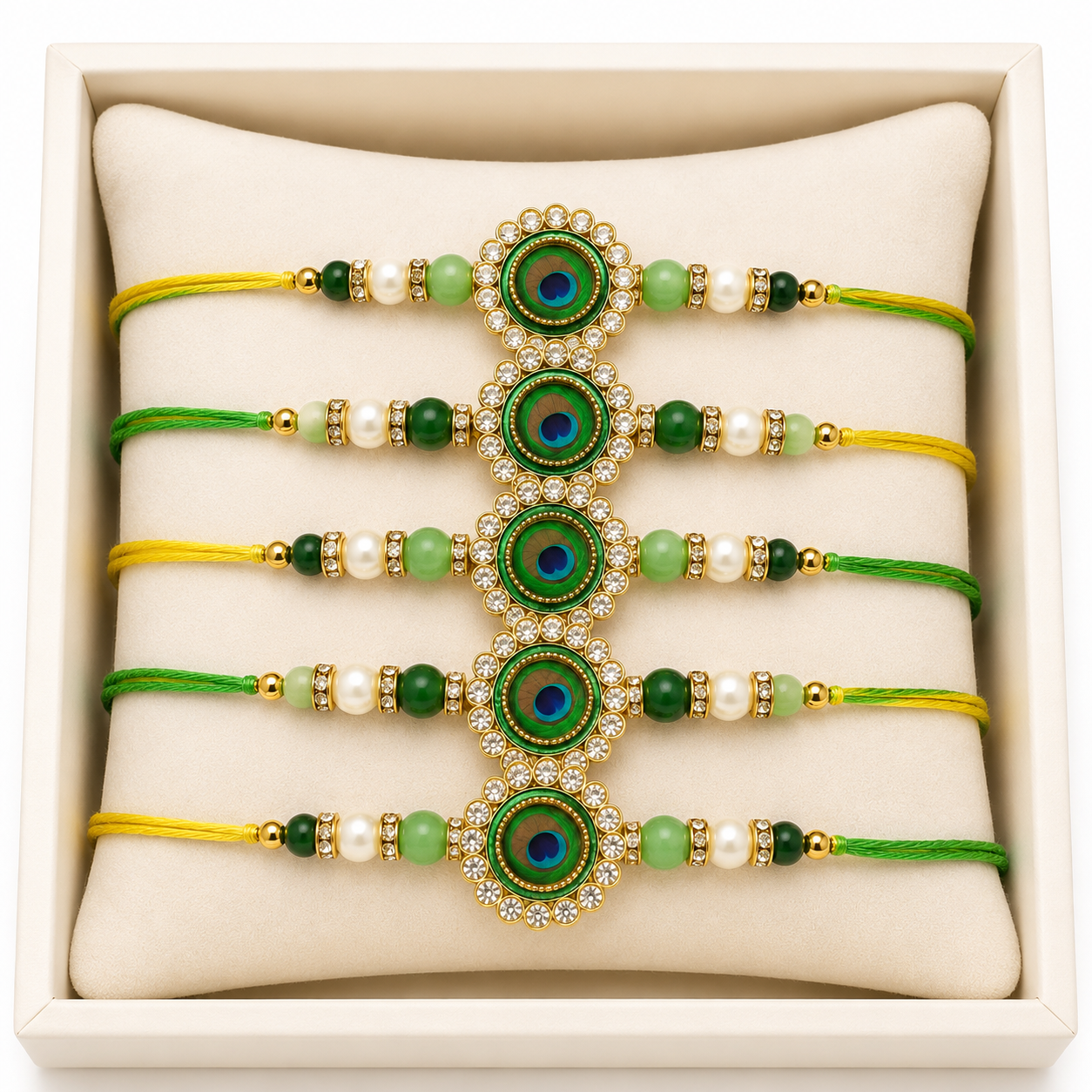 Bhaiya Bhabhi Rakhi Set With Roli Chawal (4 Set)