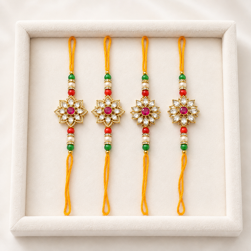 Designer Rakhi Set ( Set of 4 )